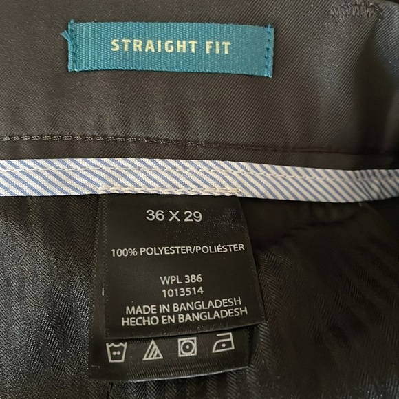 Haggar Plain Front Performance Microfiber Straight Fit Slack Pant - Picture 6 of 7